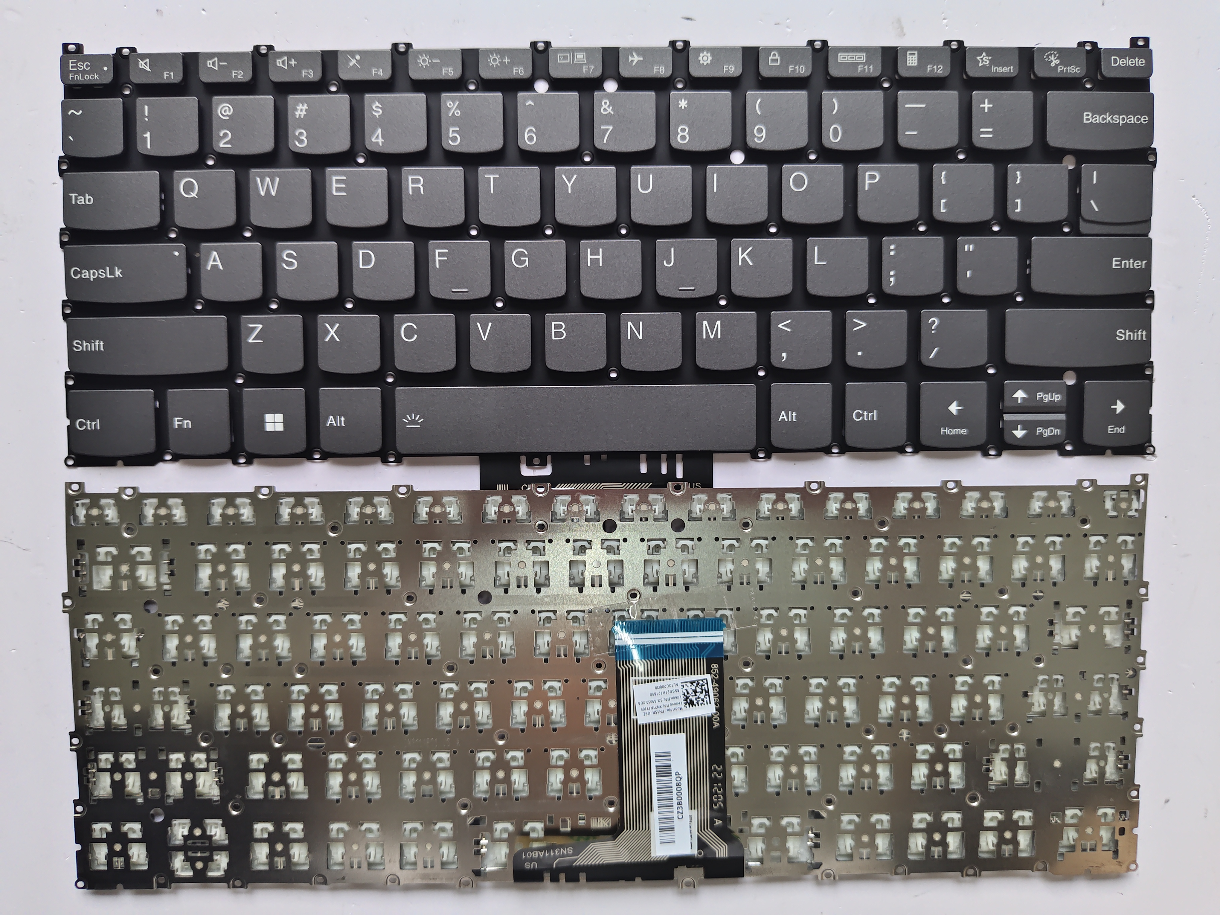 Picture of New Replacement Laptop Keyboard For LENOVO Yoga 7 14ARP8 Yoga 7 14IRL8 2023 Grey US Layout